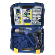 Rapid 5001353, Pistol cu aer cald R2200-E, 2200 W, LED, 3 trepte temperatura si debit, 250 - 500 l/min, 60-650 °C, + geanta