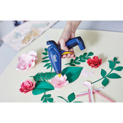 Rapid 5001401, Pistol de lipit cu acumulator GlueGun Rapid BGX7, albastru, debit 150g/h, 170°C, functional cu batoane de 7 mm