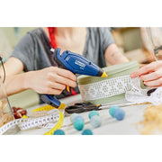 Rapid 5001401, Pistol de lipit cu acumulator GlueGun Rapid BGX7, albastru, debit 150g/h, 170°C, functional cu batoane de 7 mm