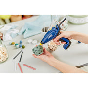 Rapid 5001401, Pistol de lipit cu acumulator GlueGun Rapid BGX7, albastru, debit 150g/h, 170°C, functional cu batoane de 7 mm