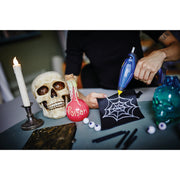 Rapid 5001401, Pistol de lipit cu acumulator GlueGun Rapid BGX7, albastru, debit 150g/h, 170°C, functional cu batoane de 7 mm