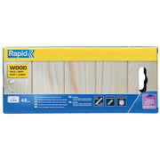 Rapid 5001421, set 48 batoane de adeziv, lemn, galben, 12 x 190 mm