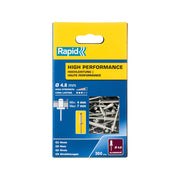 Cumpara acum set 350 de nituri high performance, Ø4.8 x 10 mm, Rapid 5001435 de la Mesterul Minune