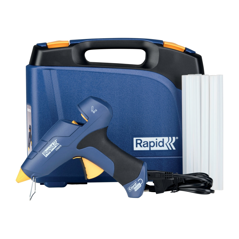 Cumpara acum Pistol de lipit GlueGun Rapid CG270, albastru, max 250W, debit 350g/h de la Mesterul Minune