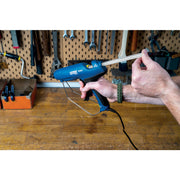 Cumpara acum Pistol profesional GlueGun PRO EG313, albastru, max 100W, debit de la Mesterul Minune