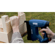 Rapid 5001502, P4A, Set pistol capsator cu incarcator si acumulator BTX606, functional cu capse No.606 si cuie No.8, Bosch Power for All Alliance