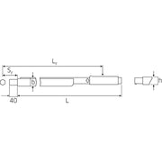 Cheie dinamometrica manoskop 730/80, 160–800 Nm