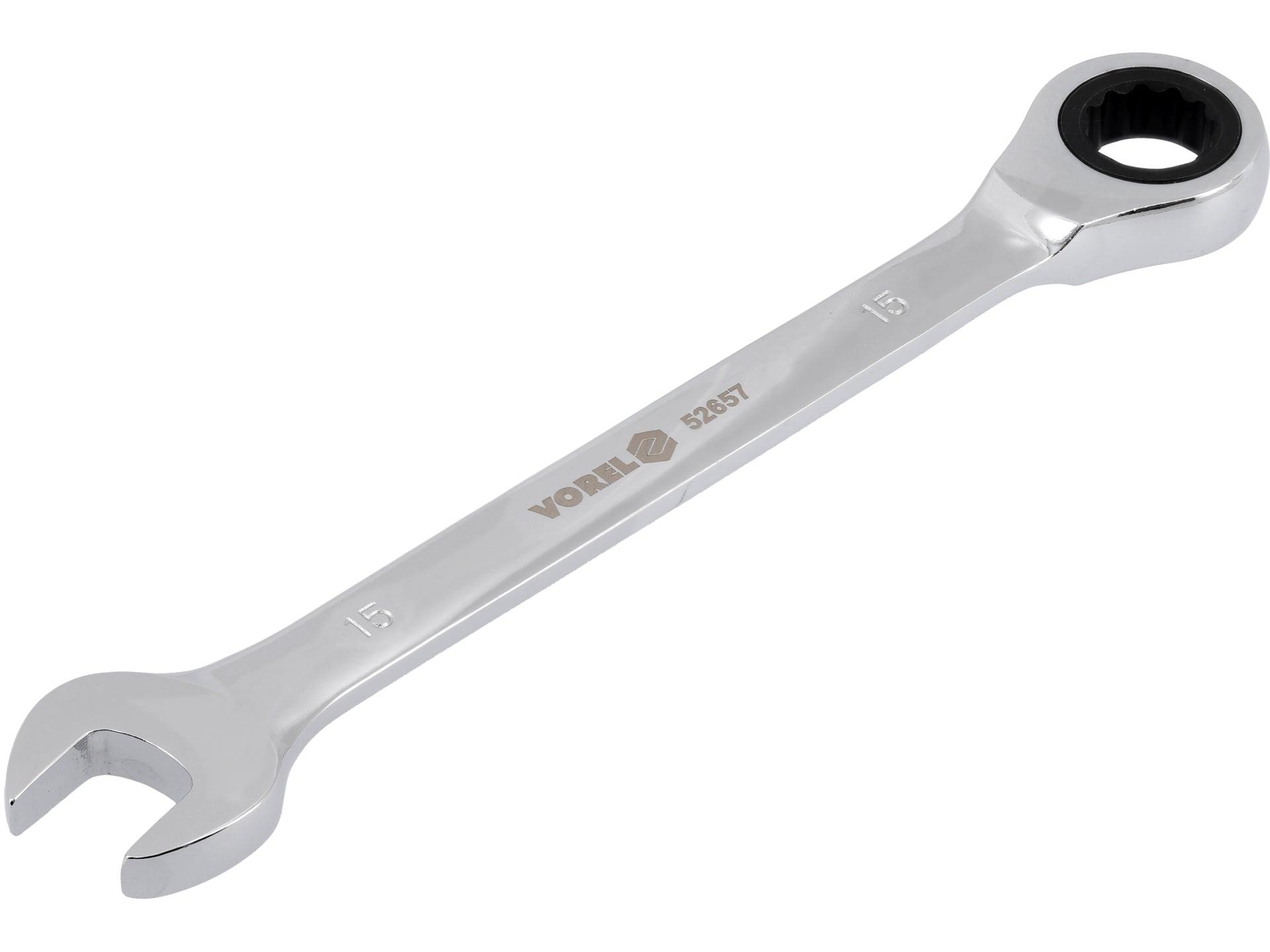 CHEIE COMBINATĂ CU CLICHET 15MM VOREL 52657