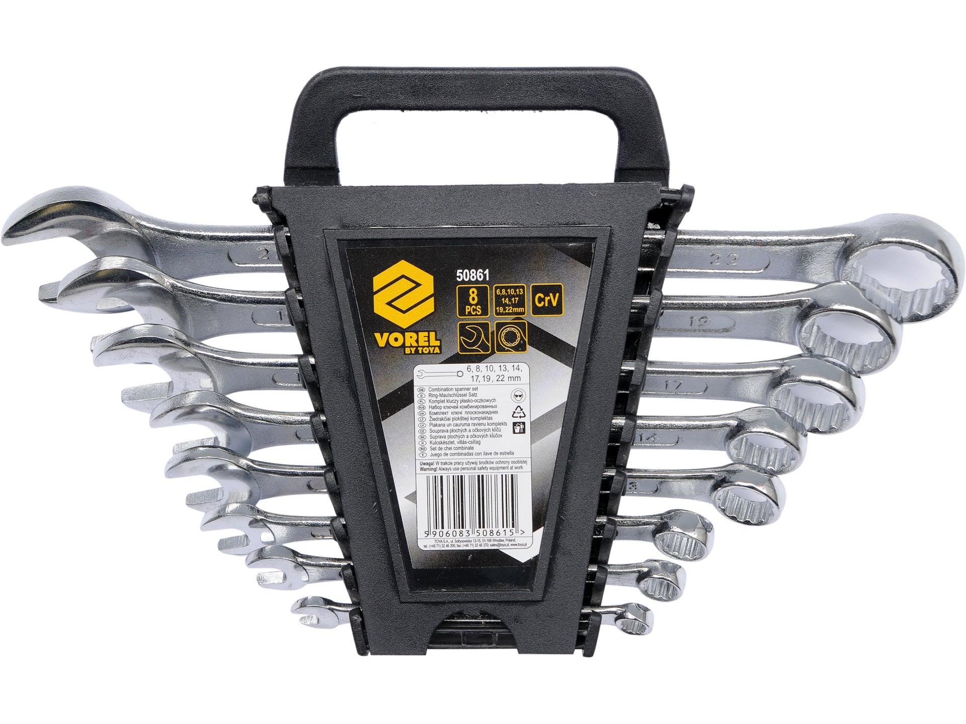 SET 8 CHEI COMBINATE CR-V, 6-22MM VOREL 50861