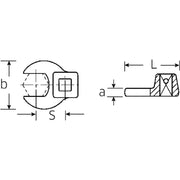 Cap deschis cheie dinamometrica, Stahlwille 540 34, prindere 3/8
