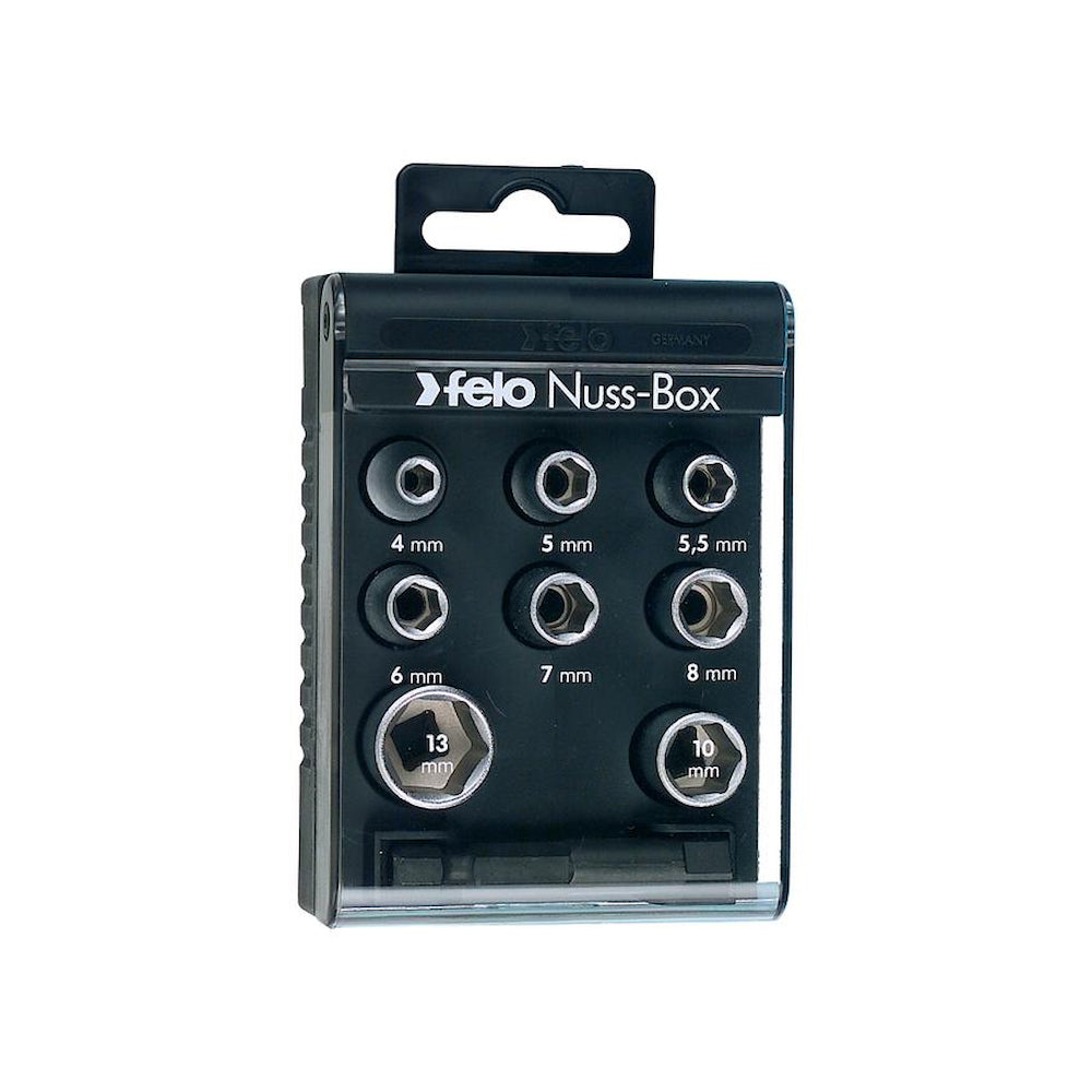 Cumpara acum Set chei tubulare Nuss-Box 1/4", HEX 4-13mm, include adaptor, 9 piese de la Mesterul Minune