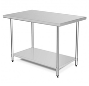 Masă din INOX 1200*600*850, AISI 304, demontabila, cu poliță inferioara