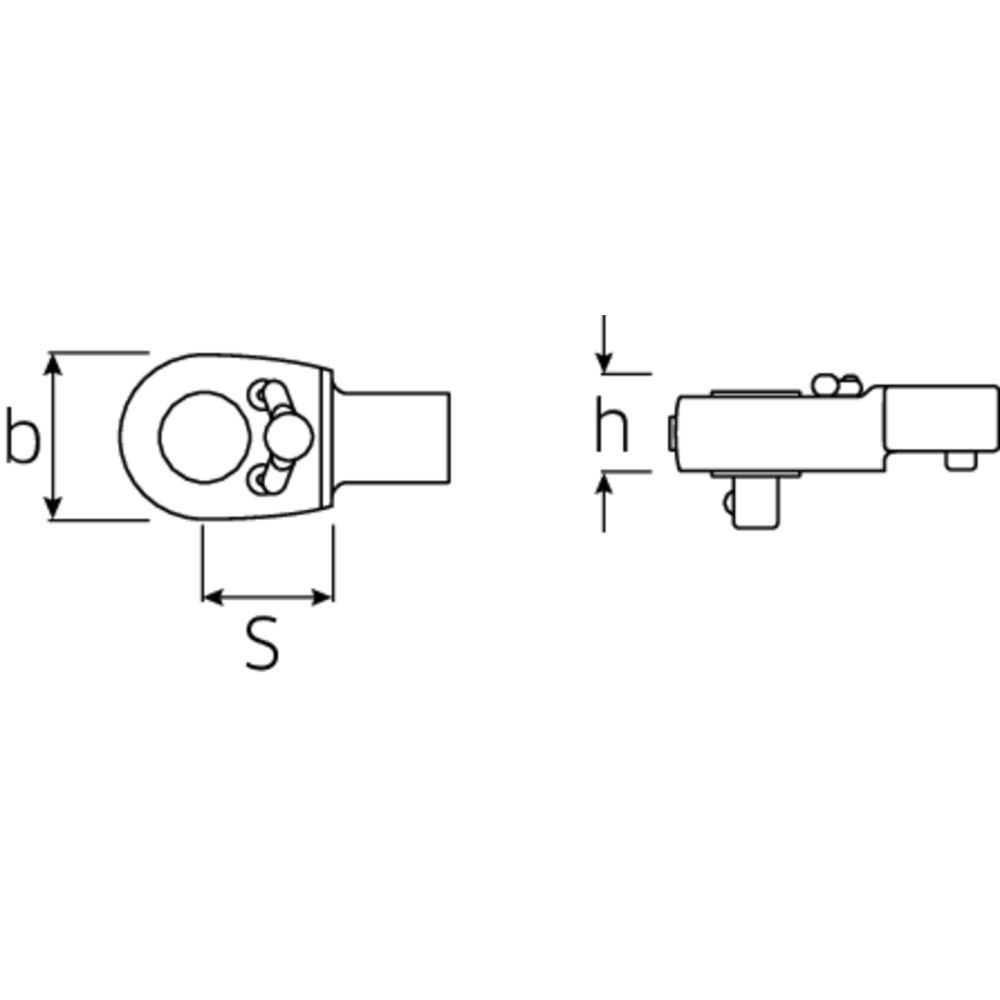 Cap clichet cheie dinamometrica, Stahlwille 725/4, 22 dinti, max 40Nm, prindere 9x12 mm, patrat 1/4"
