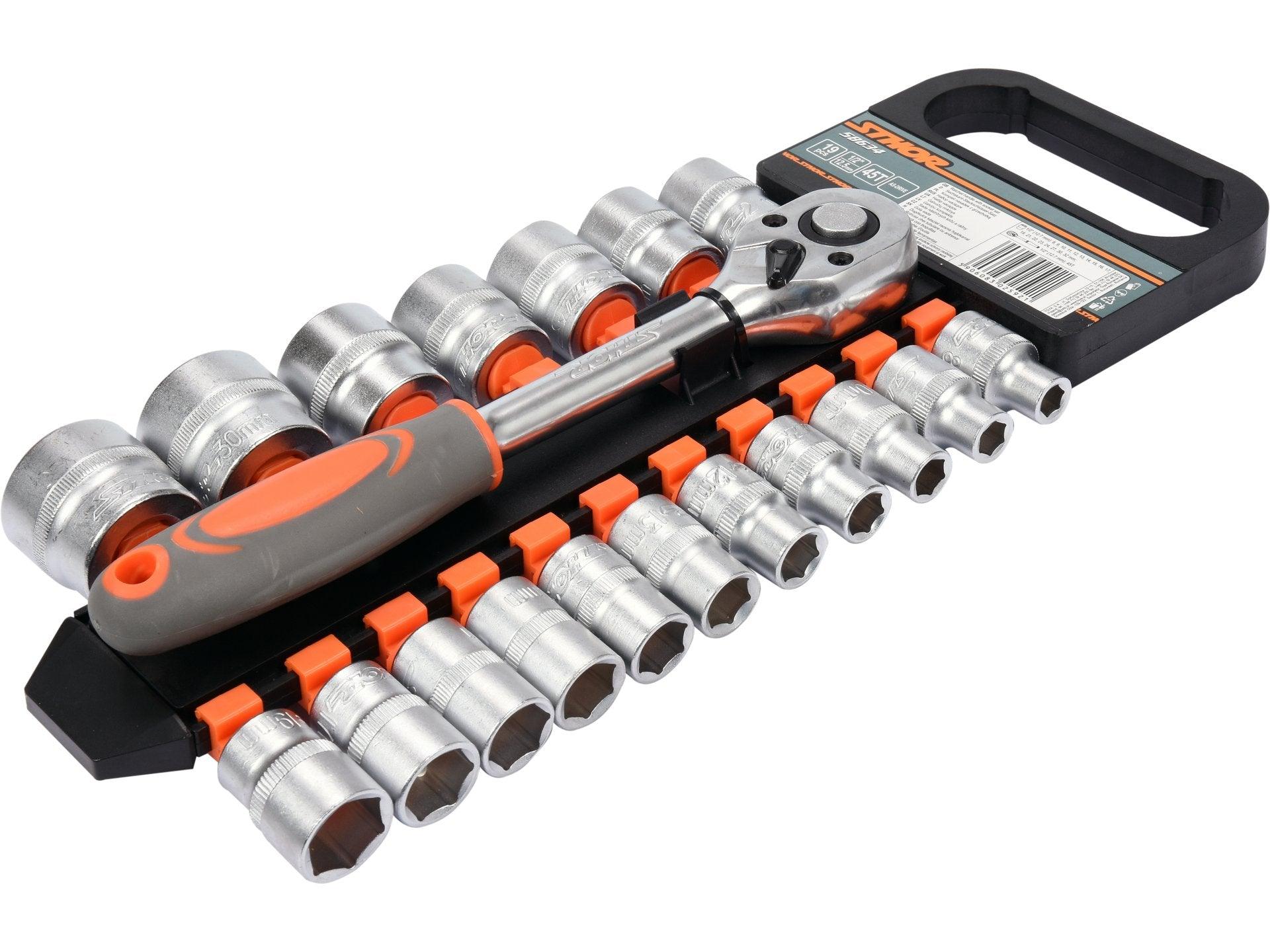 SET TUBULARE + ANTRENOR 19 BUC, 1/2'' STHOR 58634