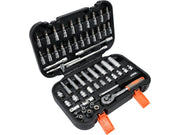 TRUSĂ CHEI TUBULARE + BIȚI STHOR, 1/4'' - 56 PIESE STHOR 58643