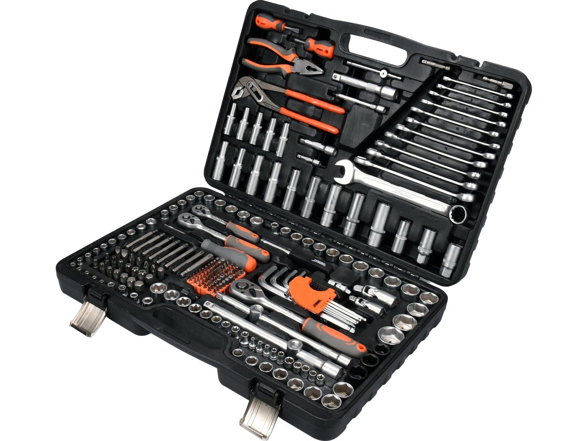 TRUSĂ TUBULARE 1/2''-3/8''-1/4'', 225 PIESE STHOR 58693