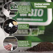 Set 6 pachete de servetele umede Bio Multiuse, UltraGrime 5940, 38 cm x 25 cm, 600 de bucati reciclabile