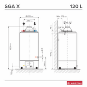 Boiler pe gaz Ariston SGA X 120 litri | Mesterul Minune
