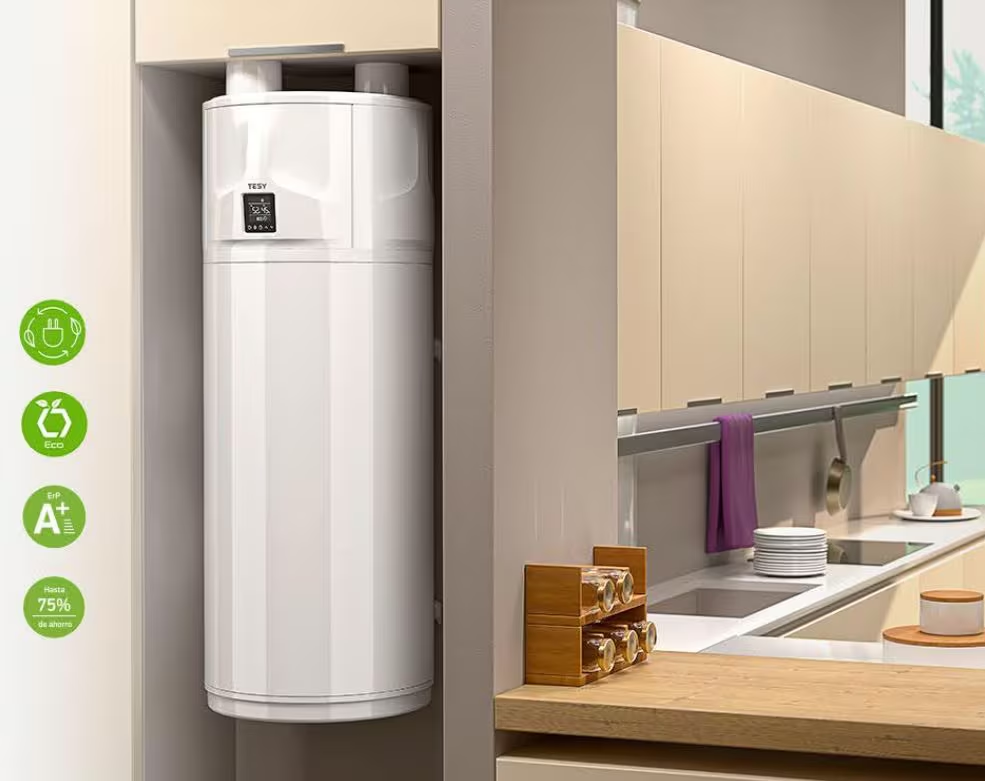Boiler cu pompa de caldura TESY HPWH 3.2 WH 150 T01, 150l, 1500W, Alb