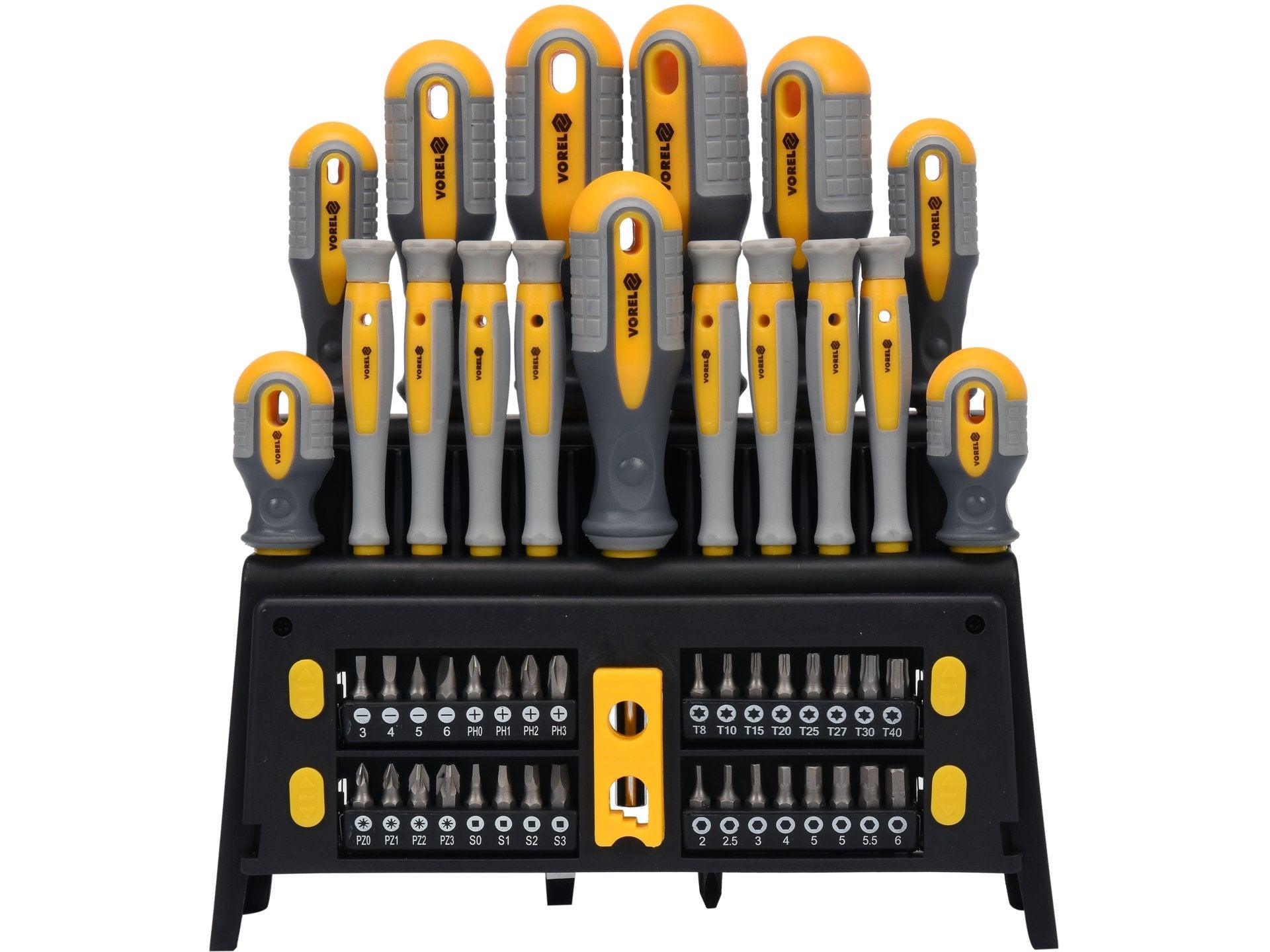 SET ȘURUBELNIȚE ȘI BIȚI, 50 PIESE VOREL 60780