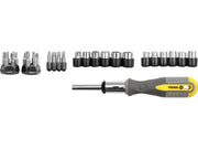 ȘURUBELNIȚĂ CU CLICHET + BIȚI, 29 PIESE VOREL 60975