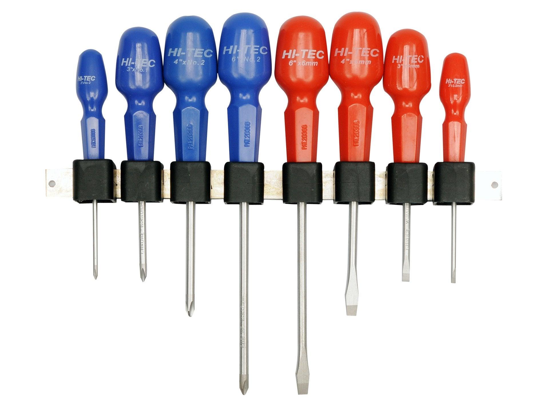 SET 8 ȘURUBELNIȚE HI-TEC DREPTE + CRUCE VOREL 61580