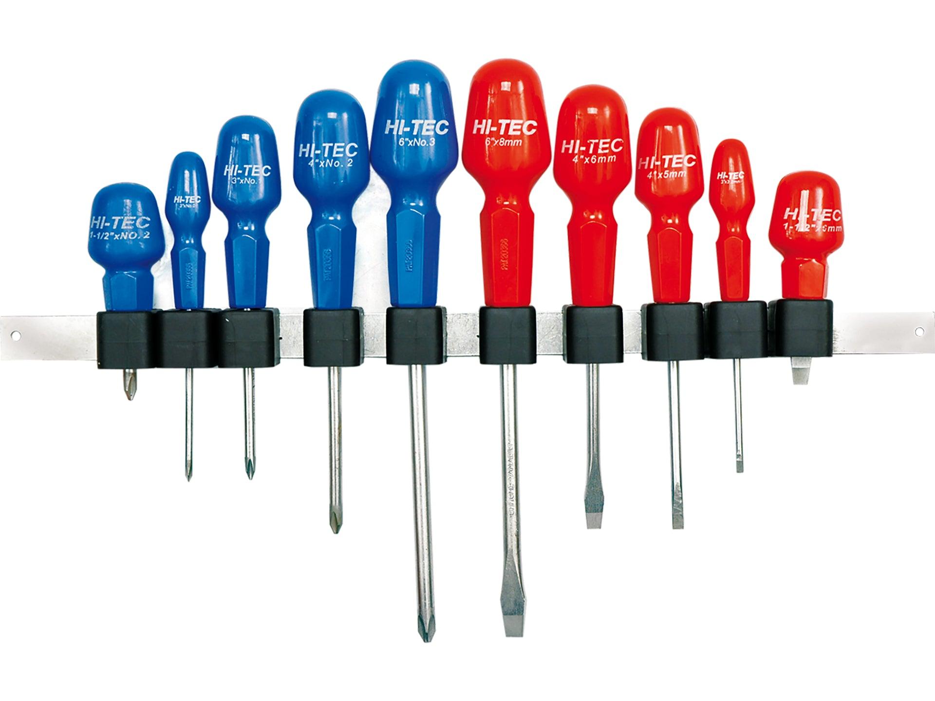 SET 10 ȘURUBELNIȚE HI-TEC DREPTE + CRUCE VOREL 61600