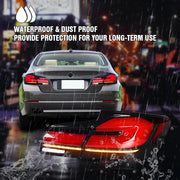 Stopuri Full LED BMW Seria 5 F10 Sedan 2011-2016 Design G30 LCI LED cu Semnal Dinamic