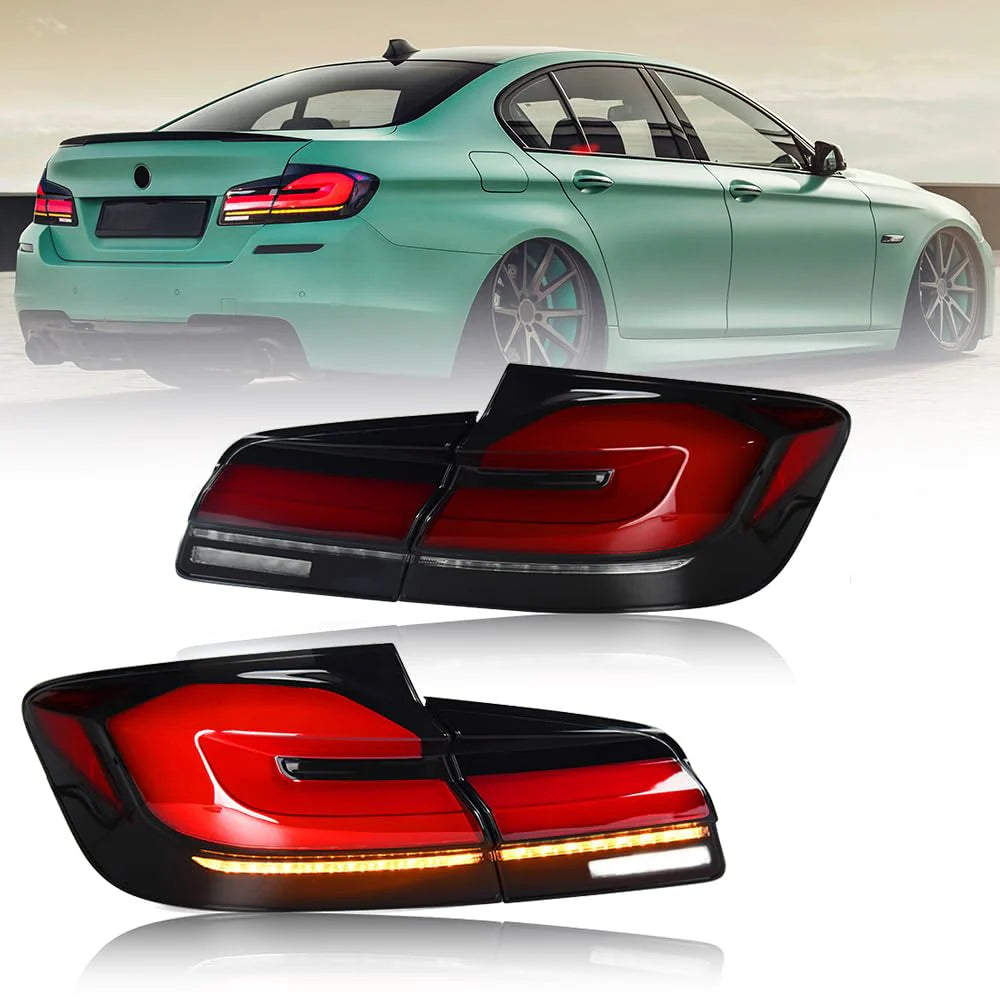 Stopuri Full LED BMW Seria 5 F10 Sedan 2011-2016 Design G30 LCI LED cu Semnal Dinamic