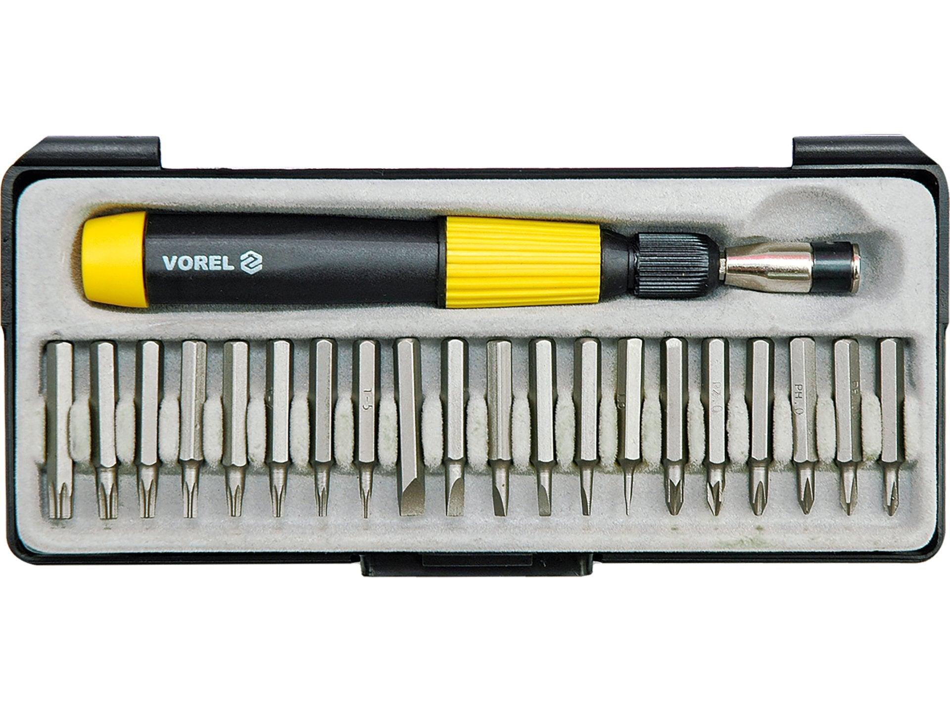 SET ȘURUBELNIȚĂ + BIȚI 21BUC VOREL 64370