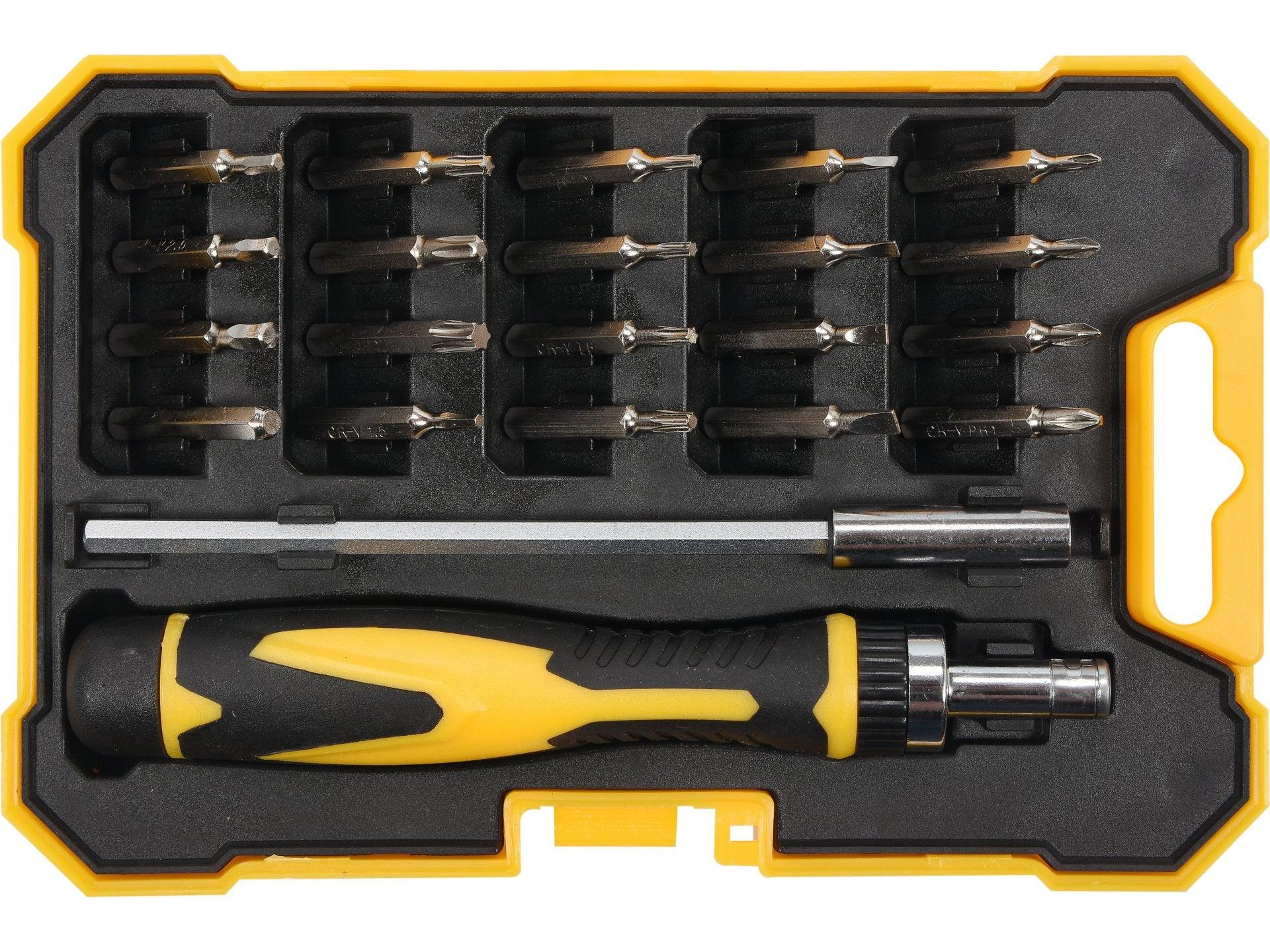 SET ȘURUBELNIȚĂ CU BIȚI, 22 BUC VOREL 64402