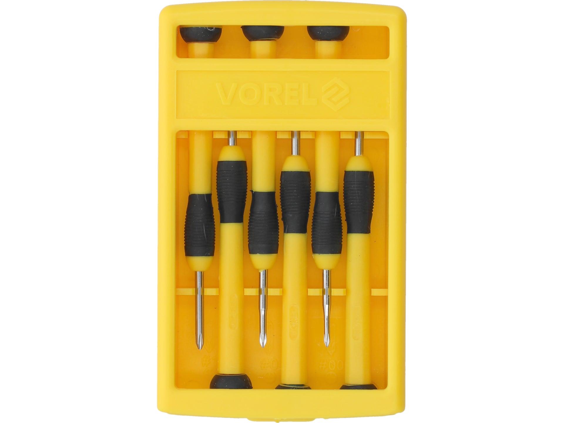 TRUSĂ 6 ȘURUBELNIȚE MECANICĂ FINĂ CR-V VOREL 64553