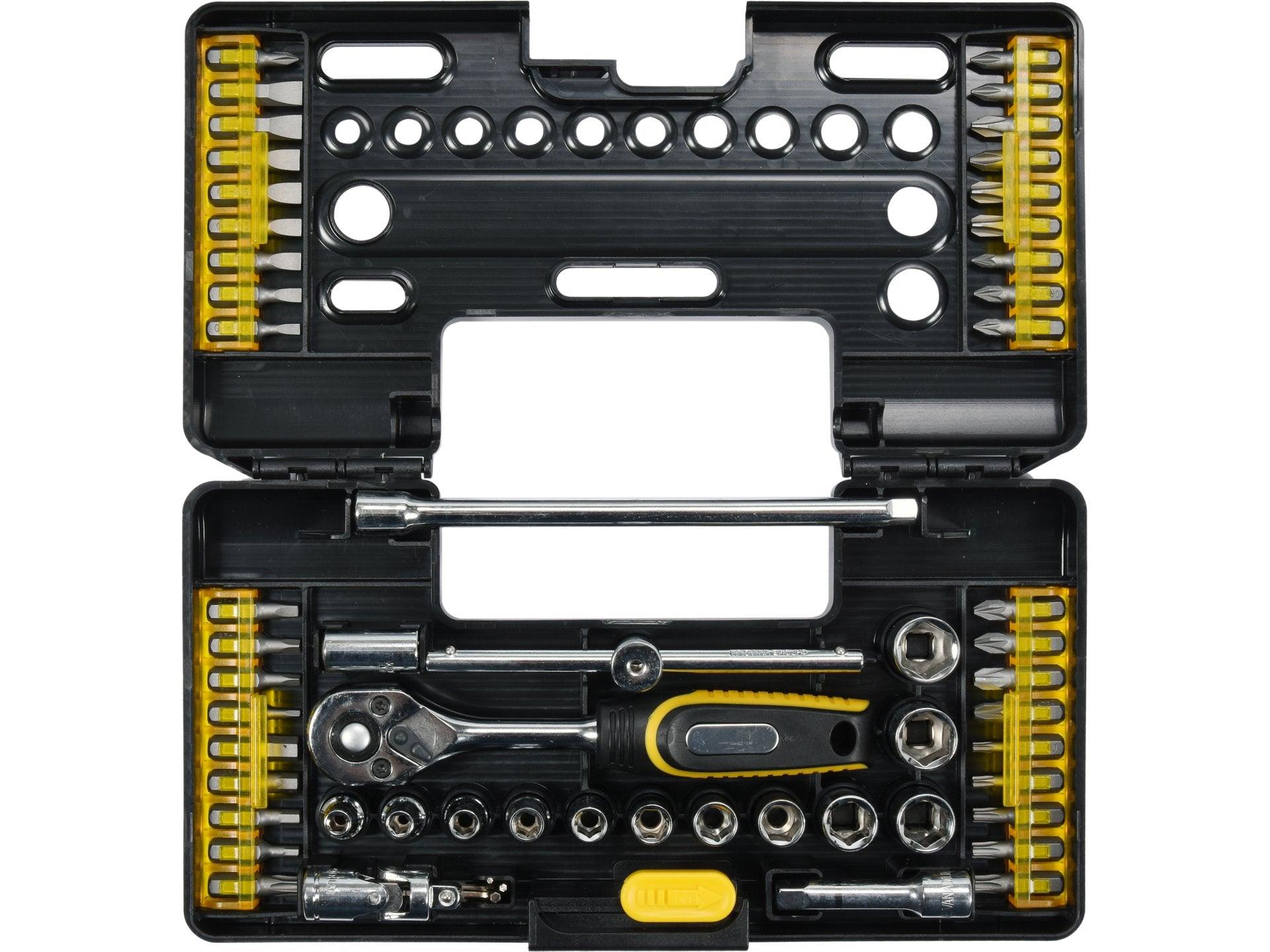 TRUSĂ TUBULARE ȘI BIȚI, 57 BUC VOREL 65020