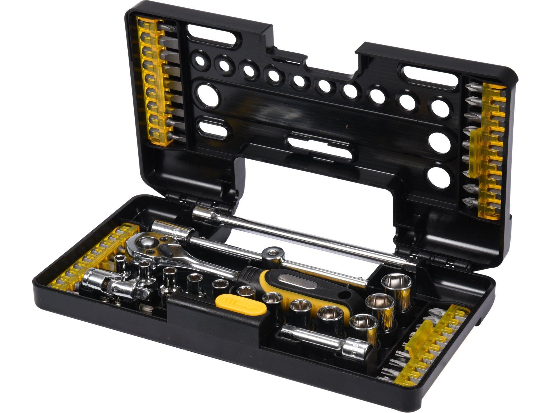 TRUSĂ TUBULARE ȘI BIȚI, 57 BUC VOREL 65020