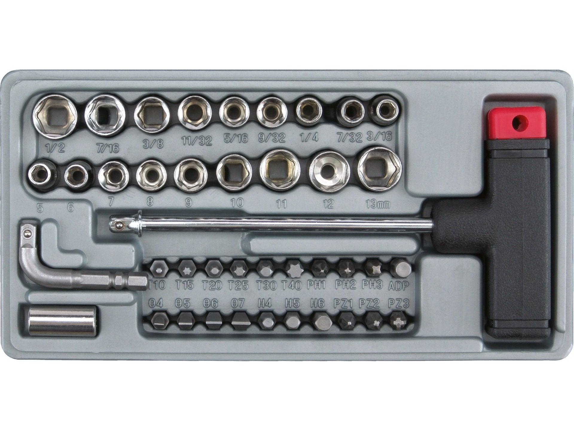 SET ȘURUBELNIȚĂ TIP T - 41 PIESE VOREL 65150