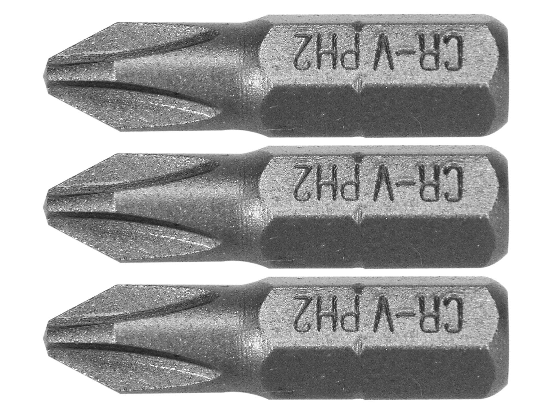 SET 3 BIȚI 1/4'' PH2X25MM STHOR 65453