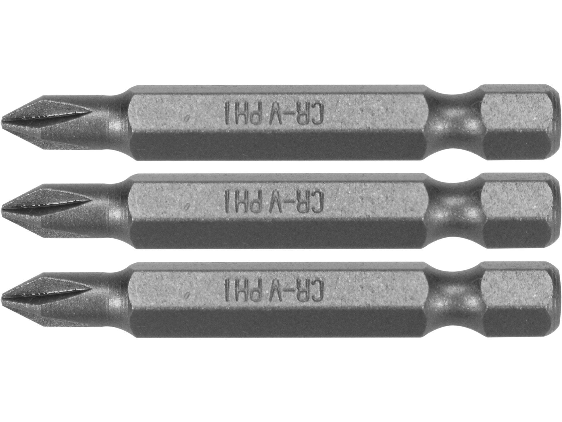 SET 3 BIȚI 1/4'' PH1X50MM STHOR 65456