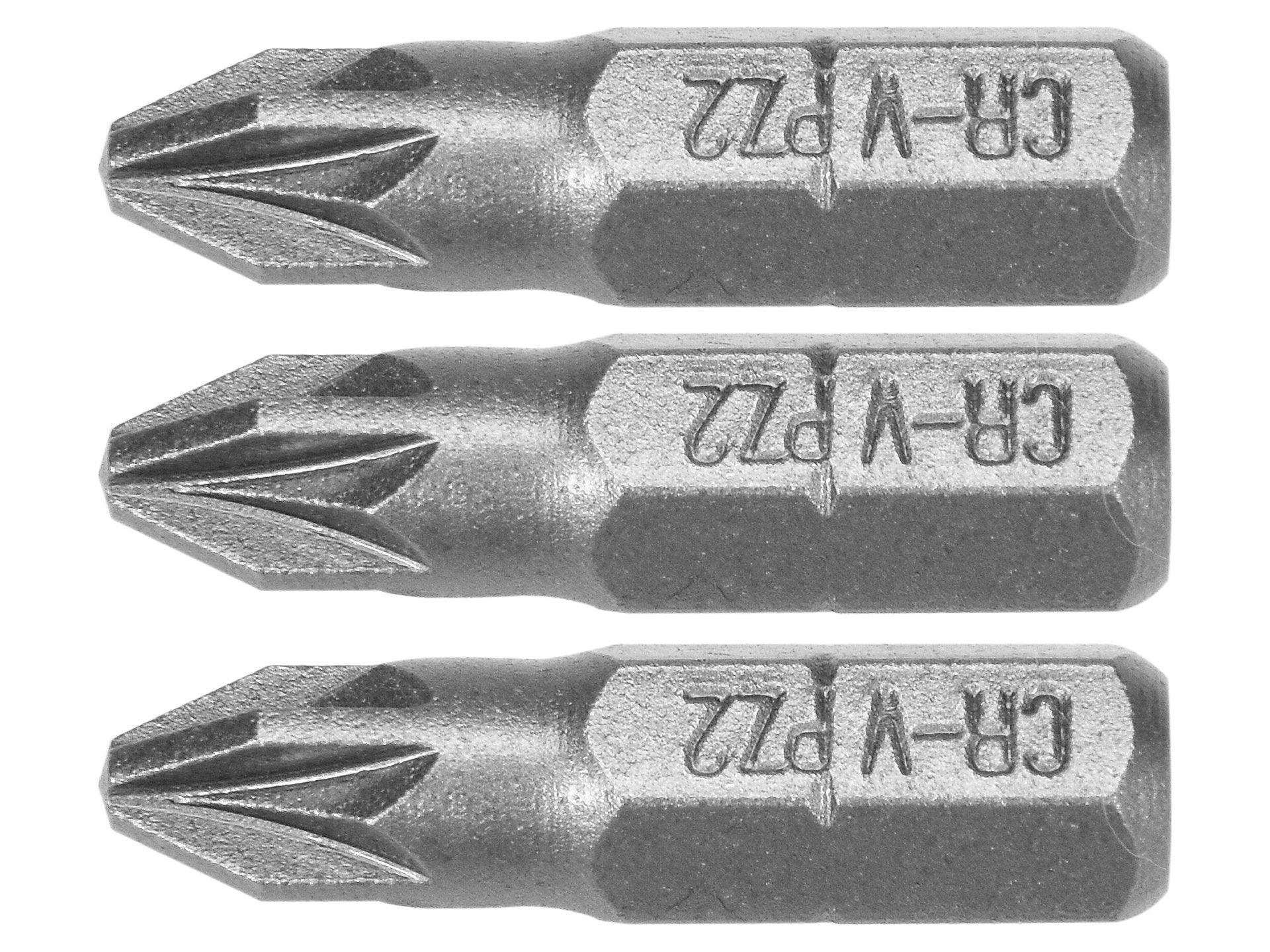 SET 3 BIȚI 1/4'' PZ2X25MM STHOR 65471