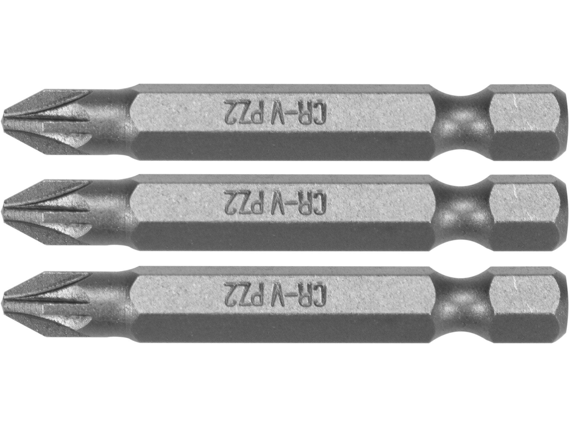 SET 3 BIȚI 1/4'' PZ2X50MM STHOR 65476