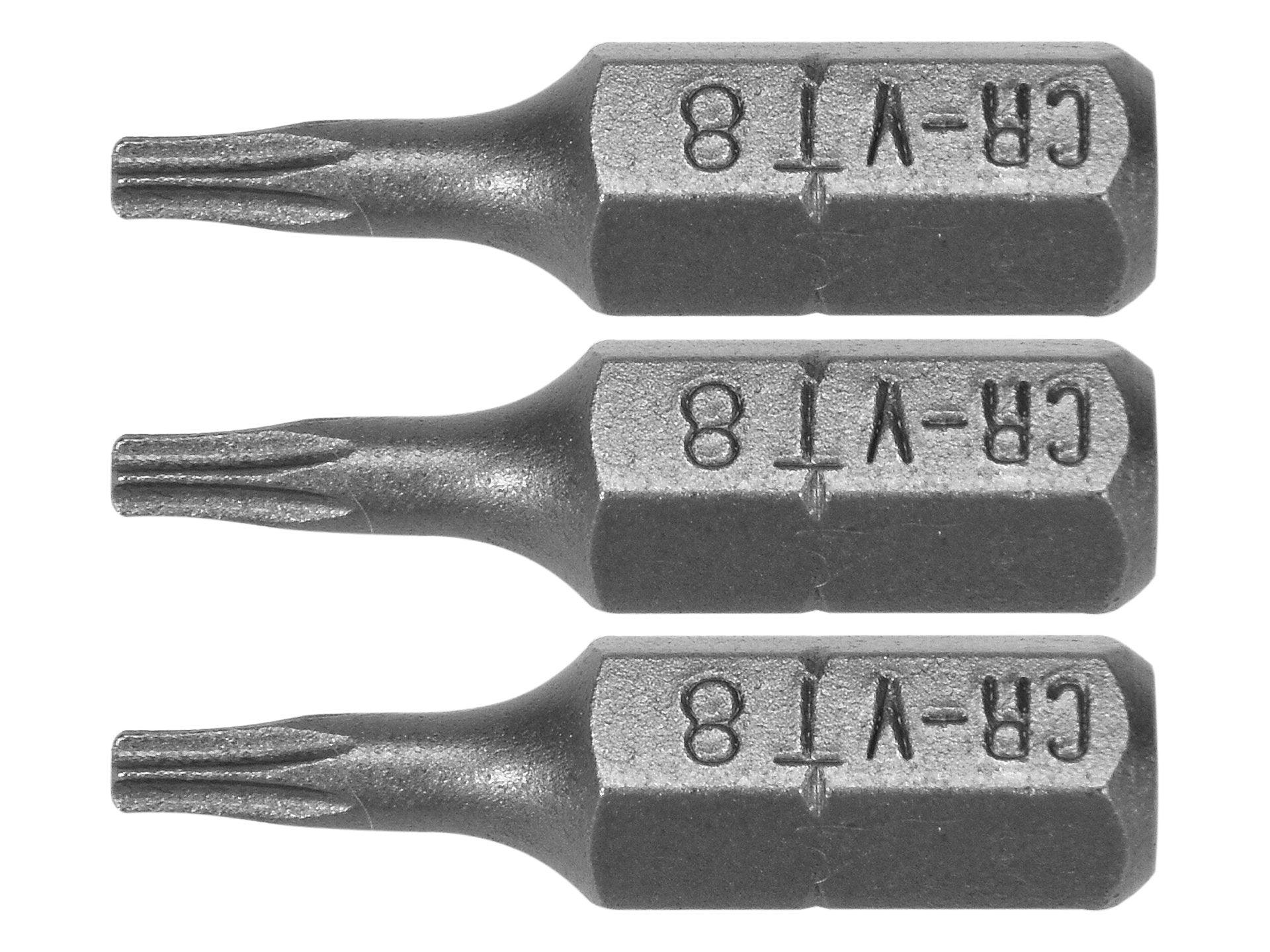 SET 3 BIȚI TORX 1/4'' T8X25MM STHOR 65490