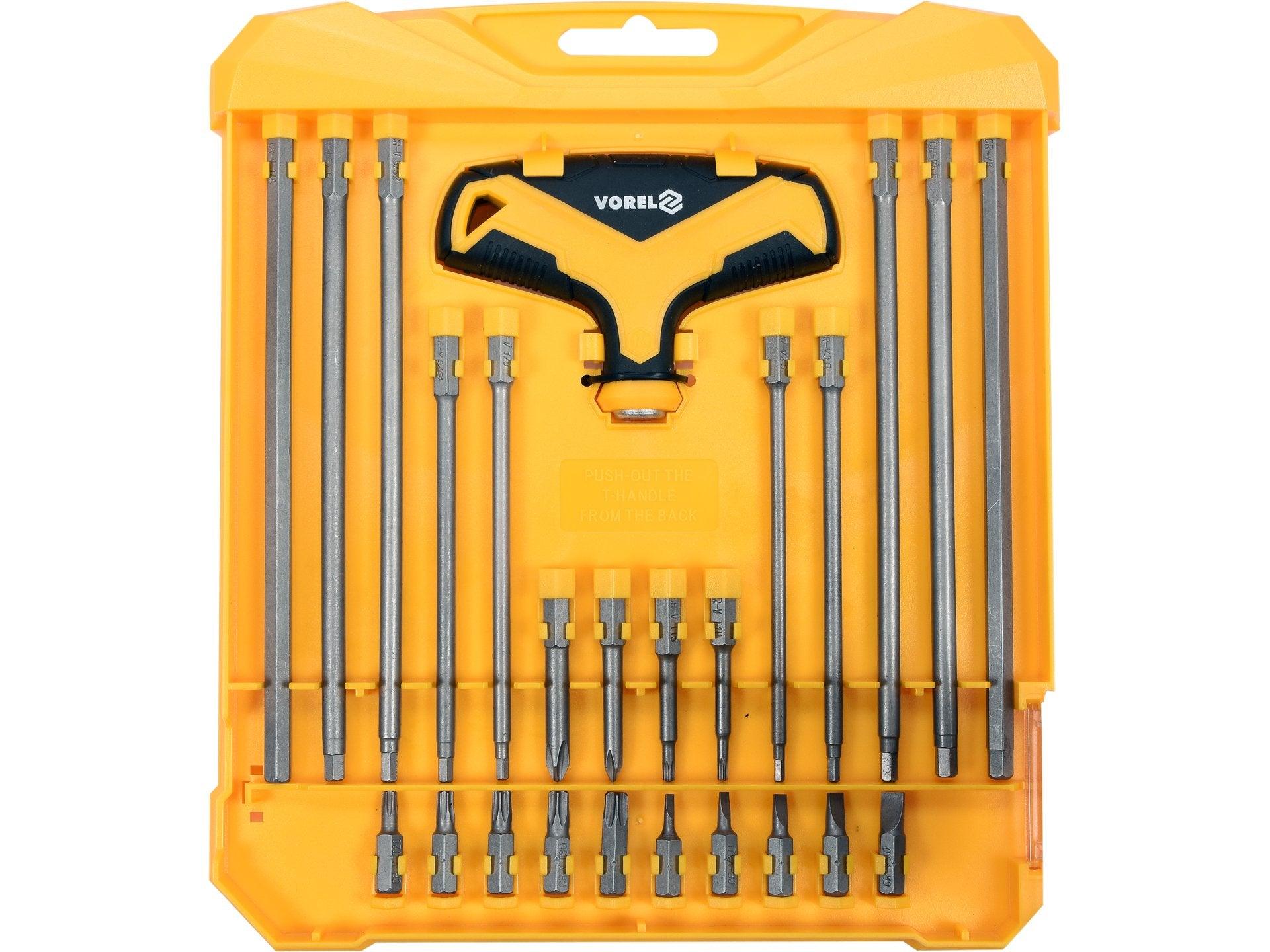 SET BIȚI CU MÂNER, 25 PIESE VOREL 65880