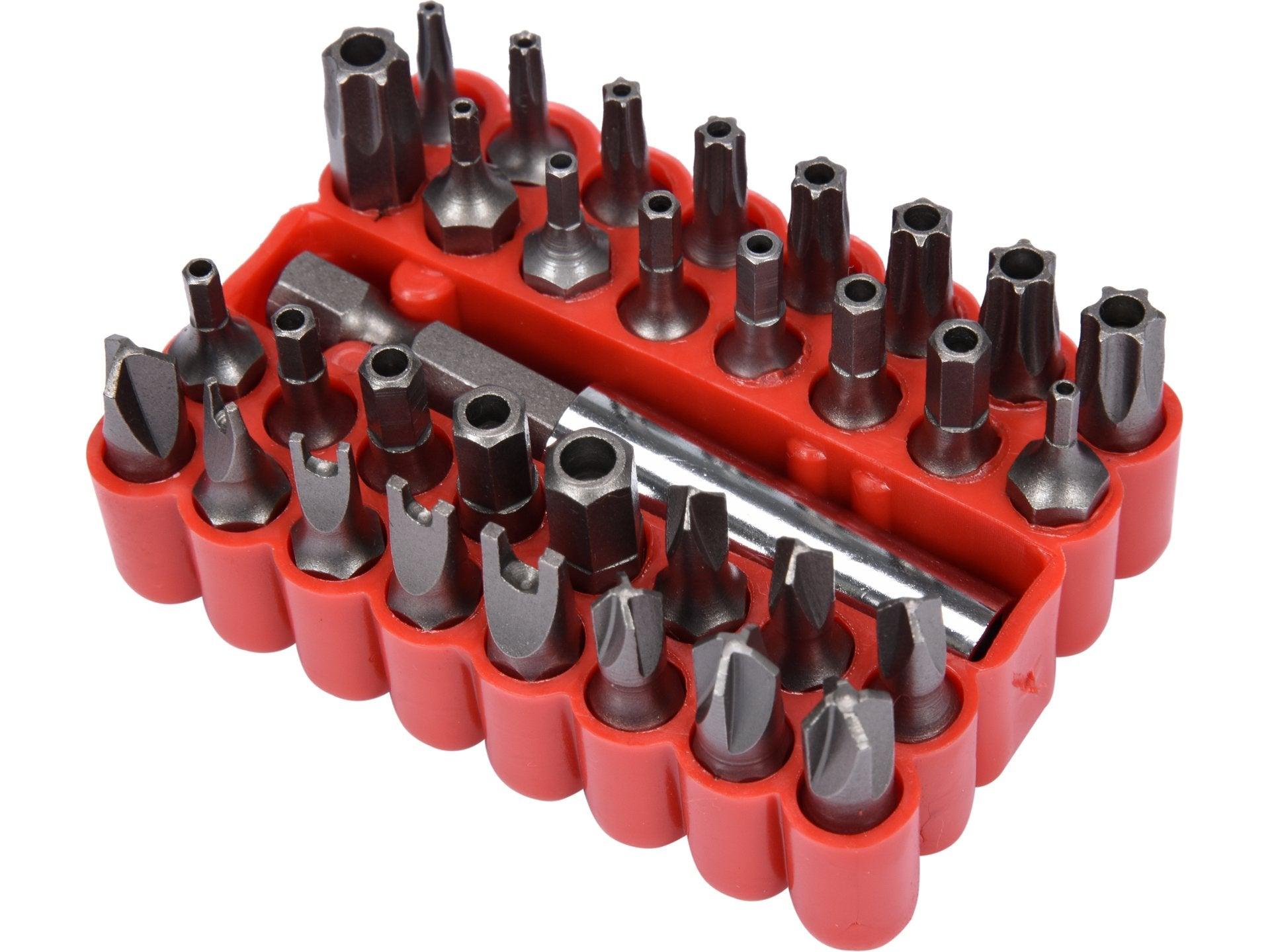 TRUSĂ 33 PIESE BIȚI + PRELUNGITOR VOREL 66330