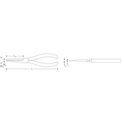 Cumpara acum Cleste cu varf semirotund si tais, 200mm, Stahlwille 67303200 de la Mesterul Minune
