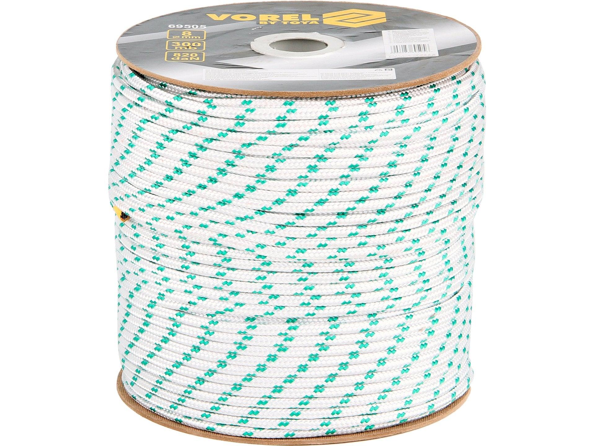 CORDELINĂ ÎMPLETITĂ PP 8MM, 300M VOREL 69505