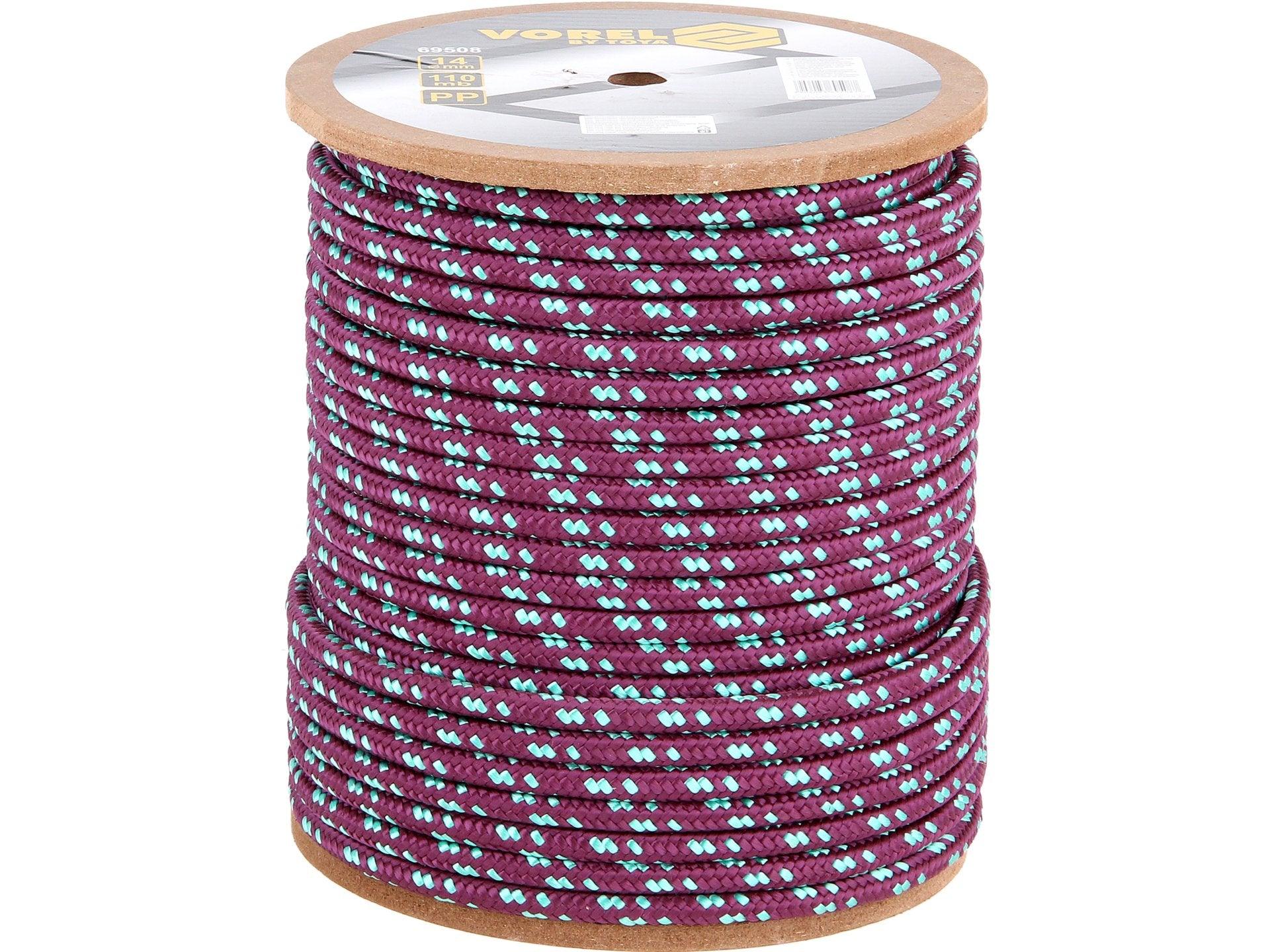 CORDELINĂ ÎMPLETITĂ PP 14MM, 110M VOREL 69508