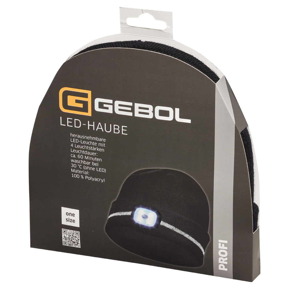 Cumpara acum Caciula neagra cu banda reflectorizanta si LED, 4 niveluri de de la Mesterul Minune
