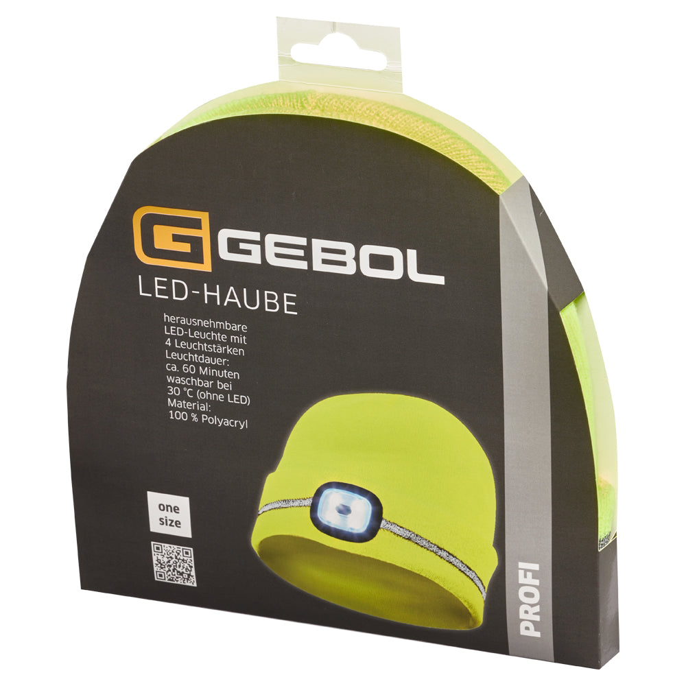 Cumpara acum Caciula galbena cu banda reflectorizantă si LED, 4 niveluri de de la Mesterul Minune
