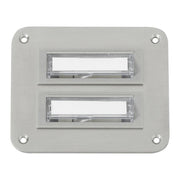 Heidemann 70143, buton sonerie dublu cu led, Potsdam, 24 V/1 A, 90 x 75 x 4mm