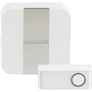 Heidemann 70706, sonerie wireless Stripe, raza maxima 75m, 97 x 97 x 30mm, 80dBA