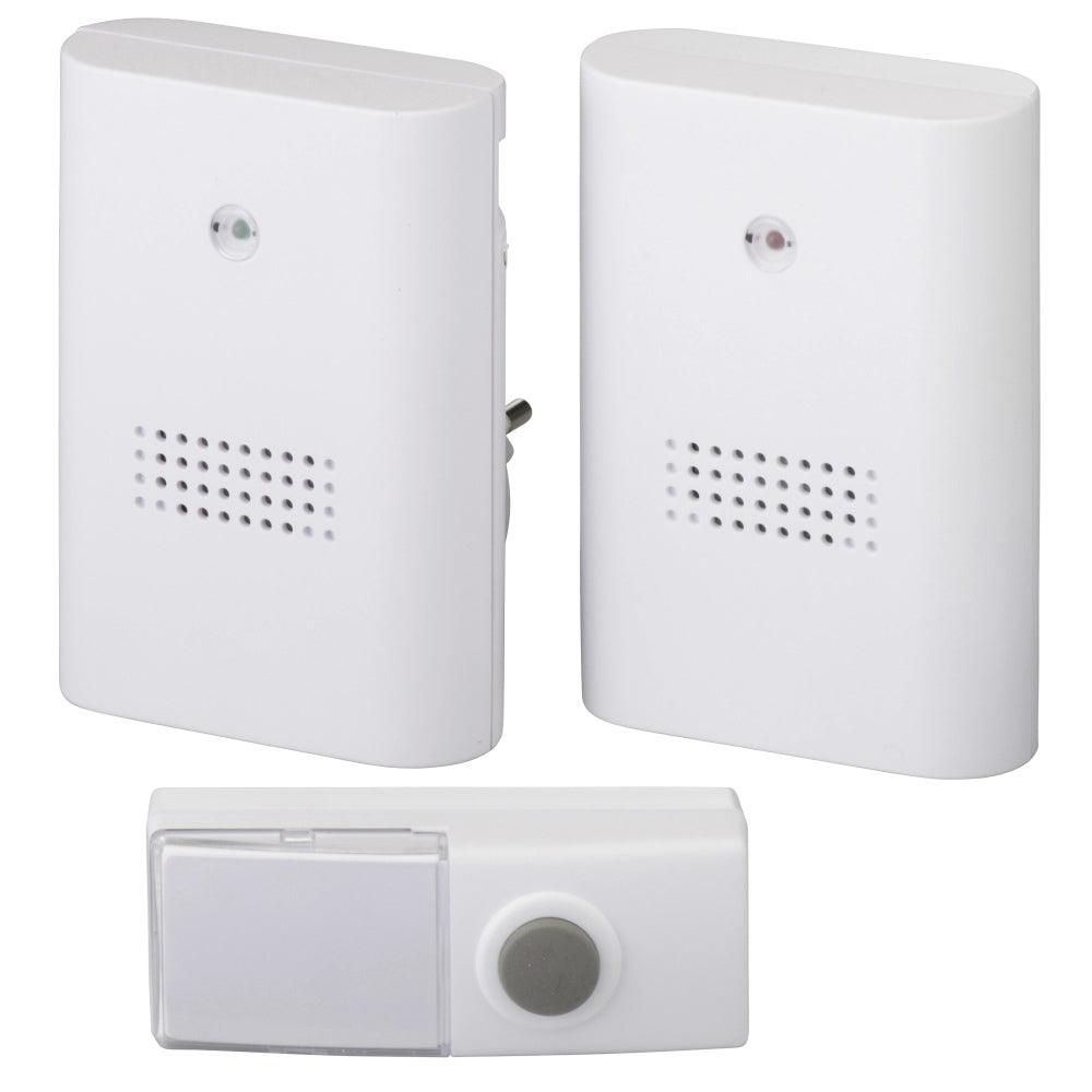 Heidemann 70802, set sonerie fara fir HX Twin, raza de actiune 100m, 433 MHz, 82 dBa